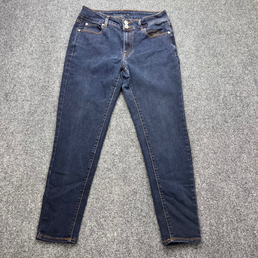 Tahari Slim Fit‎ Stretch Denim Dark Wash Skinny Ankle Jeans